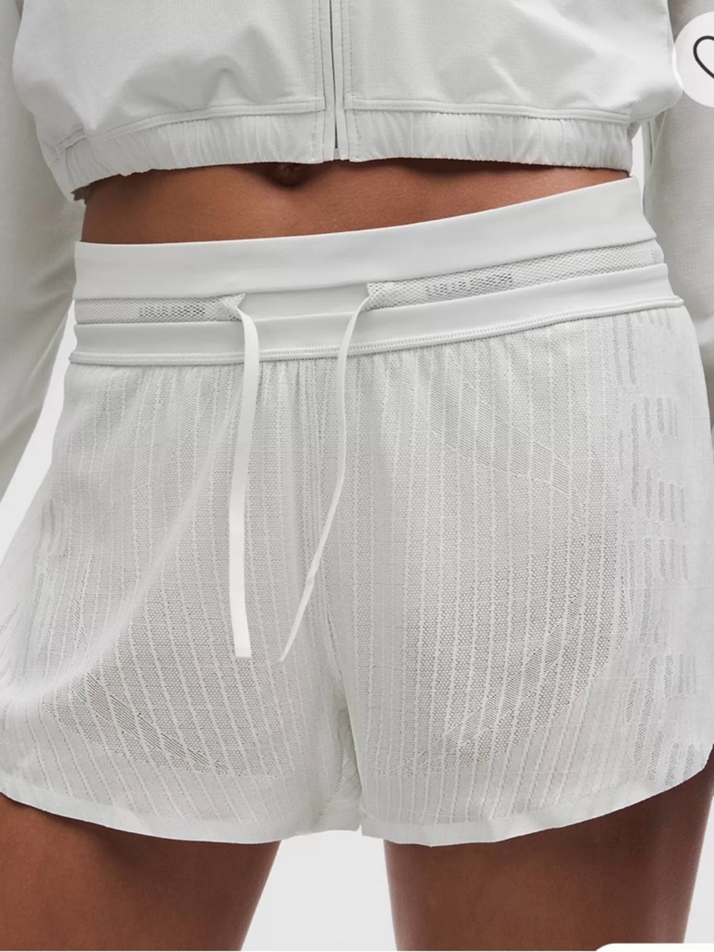 Lululemon Fast and Free Airflow Mid-Rise Running Short 3” 🤍🍦